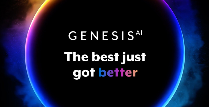 Image of Genesis AI logo and the tagline, "The best just got better"